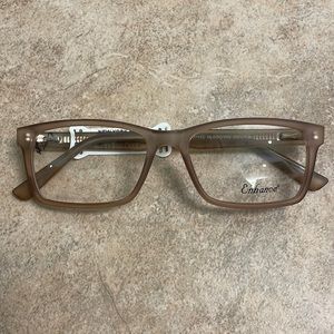 Mens Brown Plastic Enhance Glasses -4170